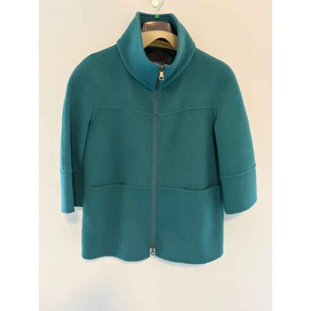 Carlisle Teal Wool Womens Vintage Jacket Size 10